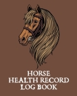 Horse Health Record Log Book: Pet Vaccination Log A Rider's Journal Horse Keeping Veterinary Medicine Equine Cover Image