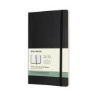 Moleskine 2019 12M Weekly Notebook, Large, Weekly Notebook, Black, Soft Cover (5 x 8.25) By Moleskine Cover Image
