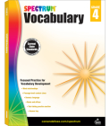 Spectrum Vocabulary, Grade 4 By Spectrum (Compiled by) Cover Image