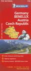 Michelin Germany, Benelux, Austria, Czech Republic Road and Tourist Map (Michelin Maps #719) Cover Image