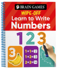 Brain Games Wipe-Off - Learn to Write: Numbers (Kids Ages 3 to 6) Cover Image