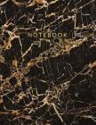 Notebook: Beautiful black marble gold bronze lettering ★ School supplies ★ Personal diary ★ Office notes 8.5 x By Paper Juice Cover Image