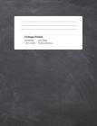 College Ruled: Black Cover Notebook 100 Sheets 200 Pages By Michael S Cover Image