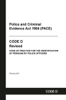 PACE Code D: Police and Criminal Evidence Act 1984 Codes of Practice Cover Image