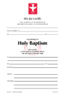 Baptism Certificate #110r: Pack of 25 By Church Publishing (Other) Cover Image