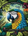 The Amazing Animal Coloring Book: Geometric Animal Coloring Books for Adults Volume 1 Cover Image