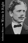 Write It Right By Ambrose Bierce Cover Image