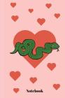 Notebook: Snake & Hearts (Pink) Cover Image