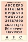 Vintage Journal Font Sample Chart, Franklin Gothic Cover Image