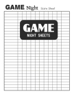 Game Night Sheets: Game Night Score Board By Shane Washburn Cover Image