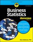 Business Statistics for Dummies By Alan Anderson Cover Image