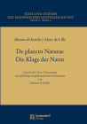 de Planctu Naturae / Die Klage Der Natur: Lateinischer Text, Ubersetzung Und Philologisch-Philosophischer Kommentar Von Johannes B. Kohler By Alain De Lille Cover Image
