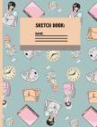 Sketchbook: Baby Blue Back to school Sketch paper to draw and sketch in for Girls 120 pages (8.5 x 11 Inch). By Creative Line Publishing Cover Image