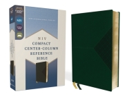 Niv, Compact Center-Column Reference Bible, Leathersoft, Green, Red Letter, Comfort Print By Zondervan Cover Image
