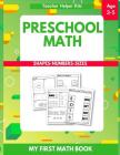 Preschool Math: Tracing Numbers, Shapes, Numbers, Beginner Math Workbook Cover Image