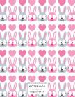 Notebook magic lover: Cute bunny on white cover and Dot Graph Line Sketch pages, Extra large (8.5 x 11) inches, 110 pages, White paper, Sket Cover Image