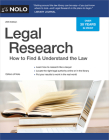Legal Research: How to Find & Understand the Law By Editors Of Nolo Cover Image