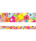 Simply Stylish Tropical Floral Straight Bulletin Board Borders Cover Image