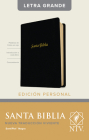 Santa Biblia Ntv, Edición Personal, Letra Grande (Letra Roja, Sentipiel, Negro, Índice) Cover Image