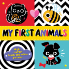 My First Animals: High-contrast black-and-white pictures (Tiny Tots Tummy Time) By Clever Publishing, Eva Maria Gey (Illustrator) Cover Image