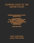 Federal Rules of Court Annotated of Evidence of Criminal Procedure of Civil Procedure of Appellate Procedure of Bankruptcy Procedure 2020 Edition: Wes Cover Image