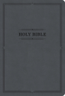 KJV Large Print Thinline Bible, Value Edition, Charcoal Leathertouch Cover Image