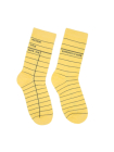 Library Card (Yellow) Socks - Small By Out of Print Cover Image