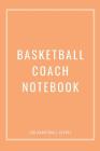 Basketball Coach Notebook For Basketball Lovers: 110 Pages to Write in All the Plays and Practices Perfect Gift for Basketball Coaches Designed with L By Basketball Notebooks Cover Image