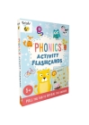 Bright Bee Phonics Activity Flashcards: Slide Tabs to Reveal Answers, Ages 5& Up Cover Image