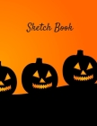 Sketch Book: Halloween Themed Notebook for Drawing, Writing, Painting, Sketching or Doodling, 120 Pages, 8.5 x 11 By Adidas Wilson Cover Image