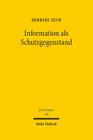 Information ALS Schutzgegenstand (Jus Privatum #166) By Herbert Zech Cover Image