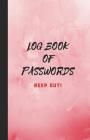 Log Book of Passwords - Keep Out: A Book for Your Passwords and Websites and Emails and More - Red Cover Image