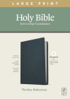 NLT Large Print Thinline Reference Bible, Filament Enabled Edition (Red Letter, Genuine Leather, Blue) By Tyndale (Created by) Cover Image