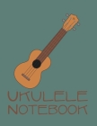 Ukulele Tab Notebook: 6 String Chord and Tablature Staff Music Paper for Students & Teachers, Sloth Playing Ukulele Cover Paperback - Decemb By Ukulele Notebook Cover Image