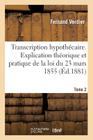 Transcription Hypothécaire Tome 2 (Sciences Sociales) Cover Image