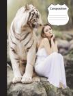 White Tiger Composition Notebook: Big Cat 7.44