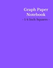 Graph Paper Notebook: 1/4 Inch Squares - Large (8.5 x 11 Inch) - 150 Pages - Purple Cover By Totally Awesome Notebooks Cover Image