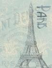 Paris France Eiffel Tower Notebook: 8.5 X 11 202 College Ruled Pages By College Notebooks Cover Image