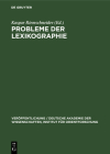 Probleme Der Lexikographie By Kaspar Riemschneider (Editor) Cover Image