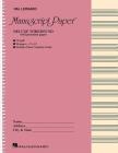 Deluxe Wirebound Premium Manuscript Paper (Pink Cover) Cover Image