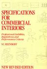 Specifications for Commercial Interiors By S.C. Reznikoff Cover Image