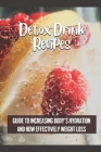 Detox Drink Recipes: Guide To Increasing Body's Hydration And How Effectively Weight Loss: Spa Water By Kenda Schliesser Cover Image