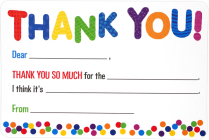 Children's Fill-In Thank You Notes (20 Cards) By Inc Peter Pauper Press (Created by) Cover Image