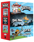 Dav Pilkey's Hero Collection: 3-Book Boxed Set (Captain Underpants #1, Dog Man #1, Cat Kid Comic Club #1) Cover Image