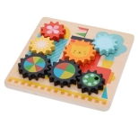 Busy Trains Wooden Twist Puzzle By Petit Collage Cover Image