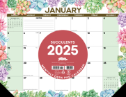 Succulents 2025 22 X 17 Large Monthly Deskpad By Willow Creek Press Cover Image