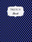 Sketch Book: Checkered Sketchbook Scetchpad for Drawing or Doodling Notebook Pad for Creative Artists Black Blue By Avenue J. Artist Series Cover Image