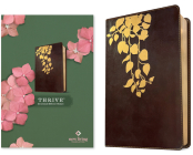 NLT Thrive Devotional Bible for Women (Leatherlike, Cascade Deep Brown) Cover Image
