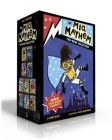 The Mia Mayhem Ten-Book Collection (Boxed Set): Mia Mayhem Is a Superhero!; Learns to Fly!; vs. the Super Bully; Breaks Down Walls; Stops Time!; vs. the Mighty Robot; Gets X-Ray Specs; Steals the Show!; and the Super Family Field Day; and the Super Switcheroo By Kara West, Leeza Hernandez (Illustrator) Cover Image