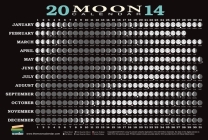 2014 Moon Calendar Card (5 pack): Lunar Phases, Eclipses, and More! By Kim Long Cover Image